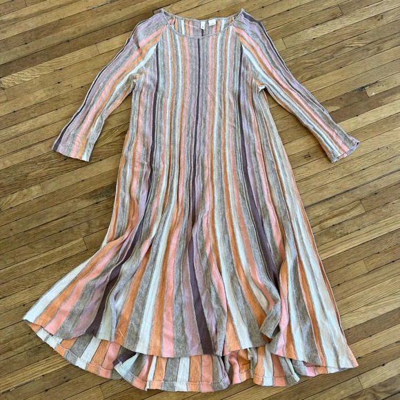 Anthropologie Moth Nora MIDI Striped Swing Dress | XS - Picture 3 of 6